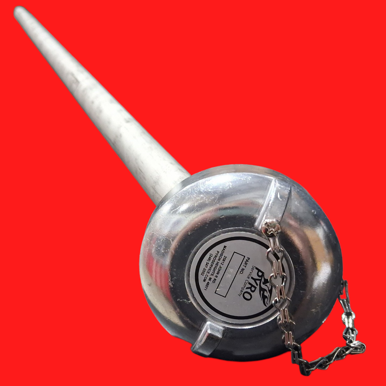Pyro Service Company 35-1/2" Type K 304SS Thermocouple Protection Tube Assembly