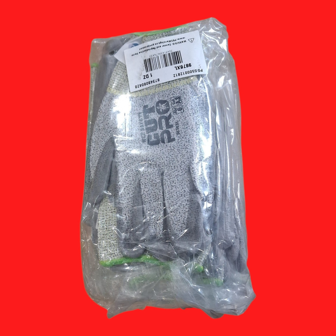 MCR Safety CutPro 9676XL 13-Ga Dyneema Diamond Technology Shell - Cut Resistant Work Gloves - Polyurethane (PU) Coated- Size XL - 12 Pack