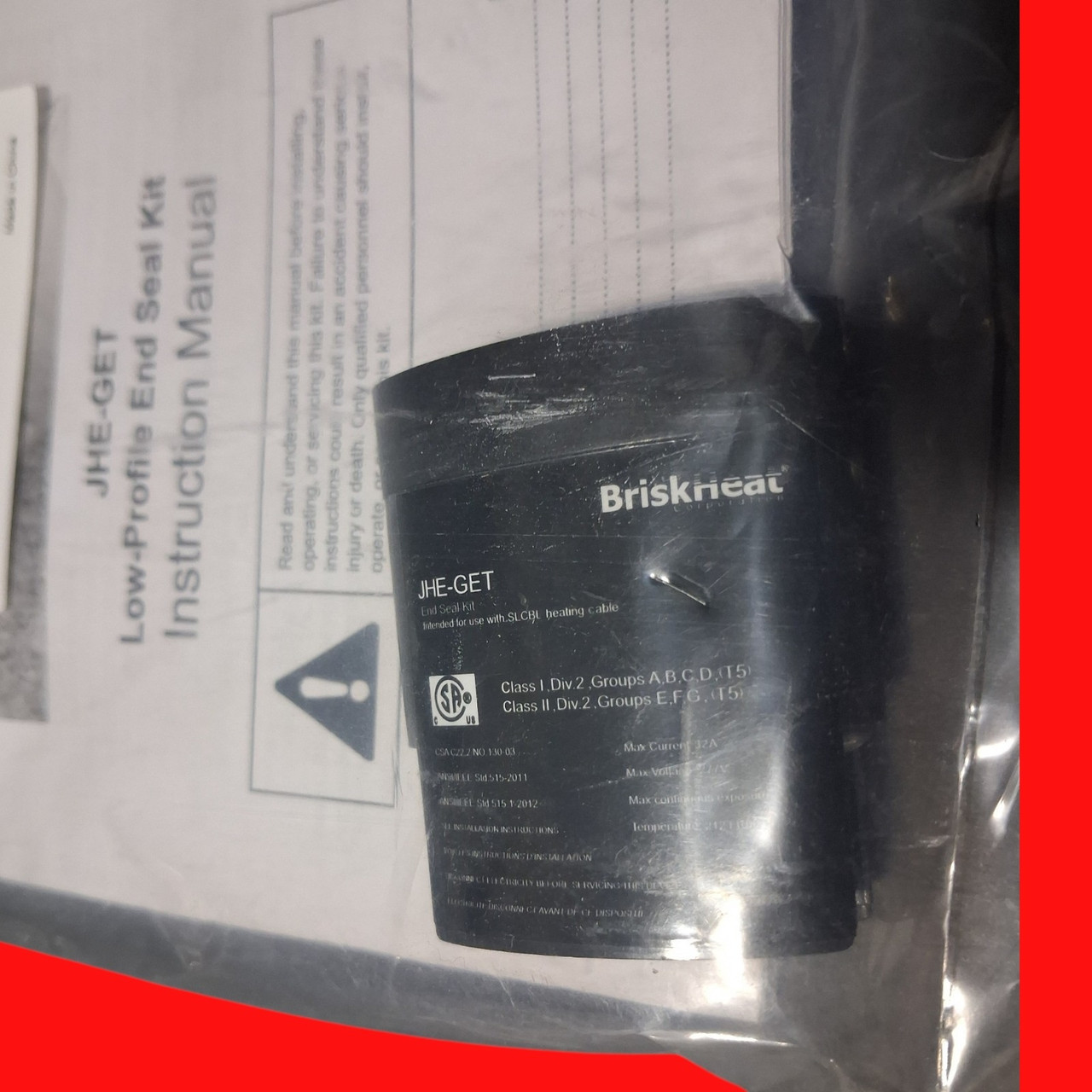 BriskHeat JHE-GET CSA End Seal Kit