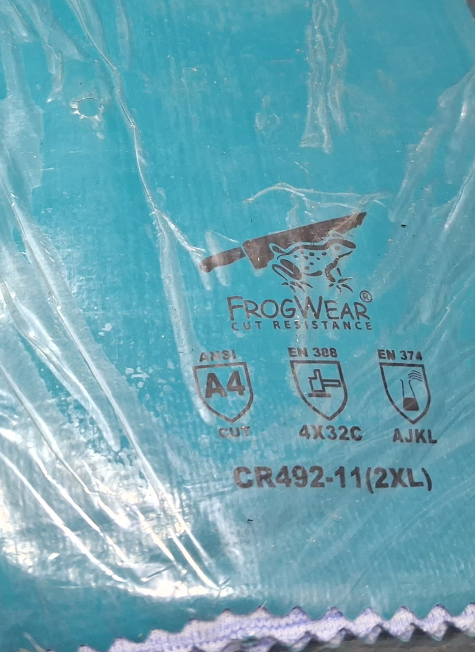 Global Glove CR492 Size 11(2XL) FrogWear Cut Resistance FDA Compliant Performance Chemical and Cut Resistant Gloves- Pack of 12