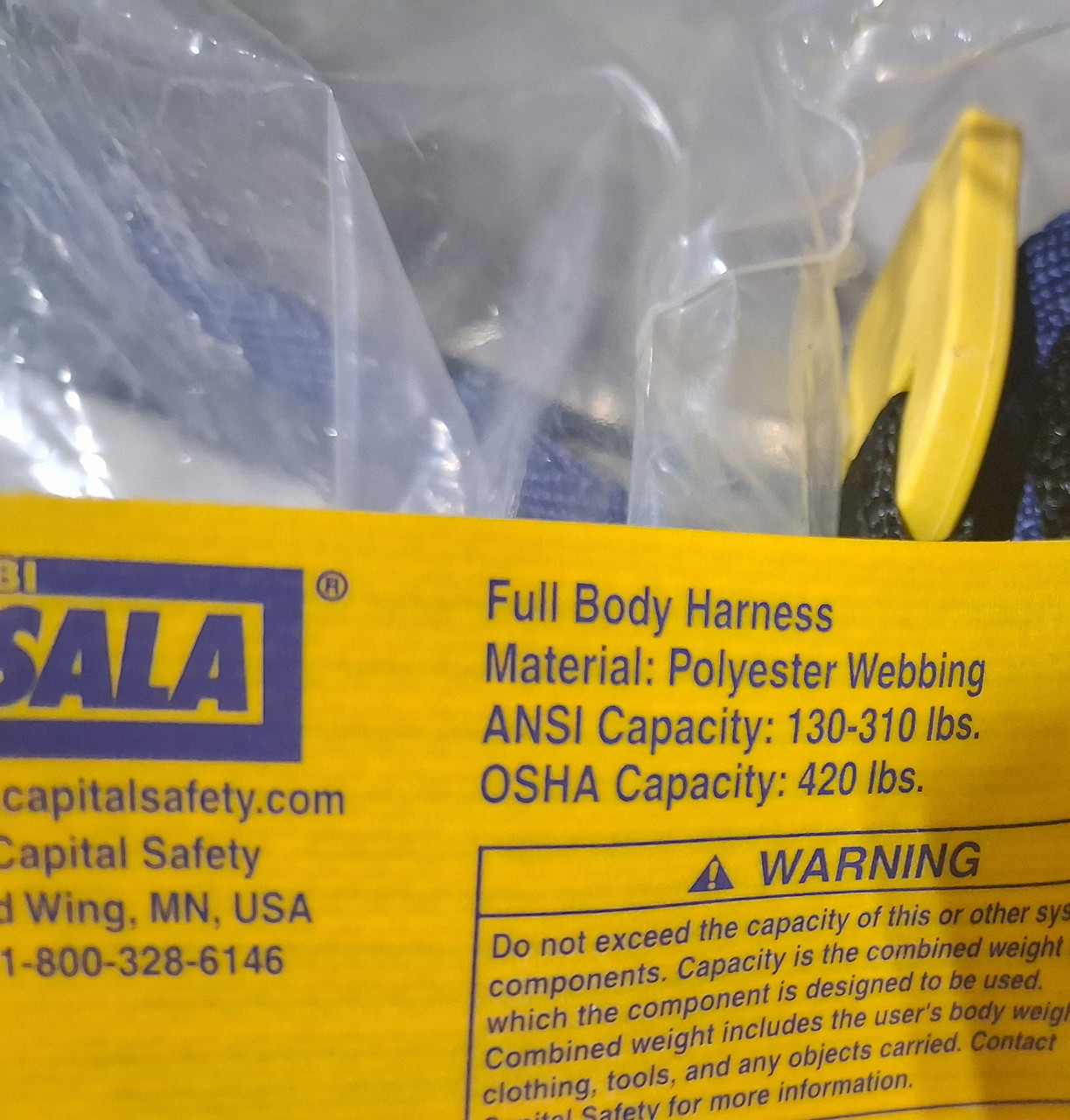 3M DBI SALA 1112667 ExoFit Strata Full Body Harness