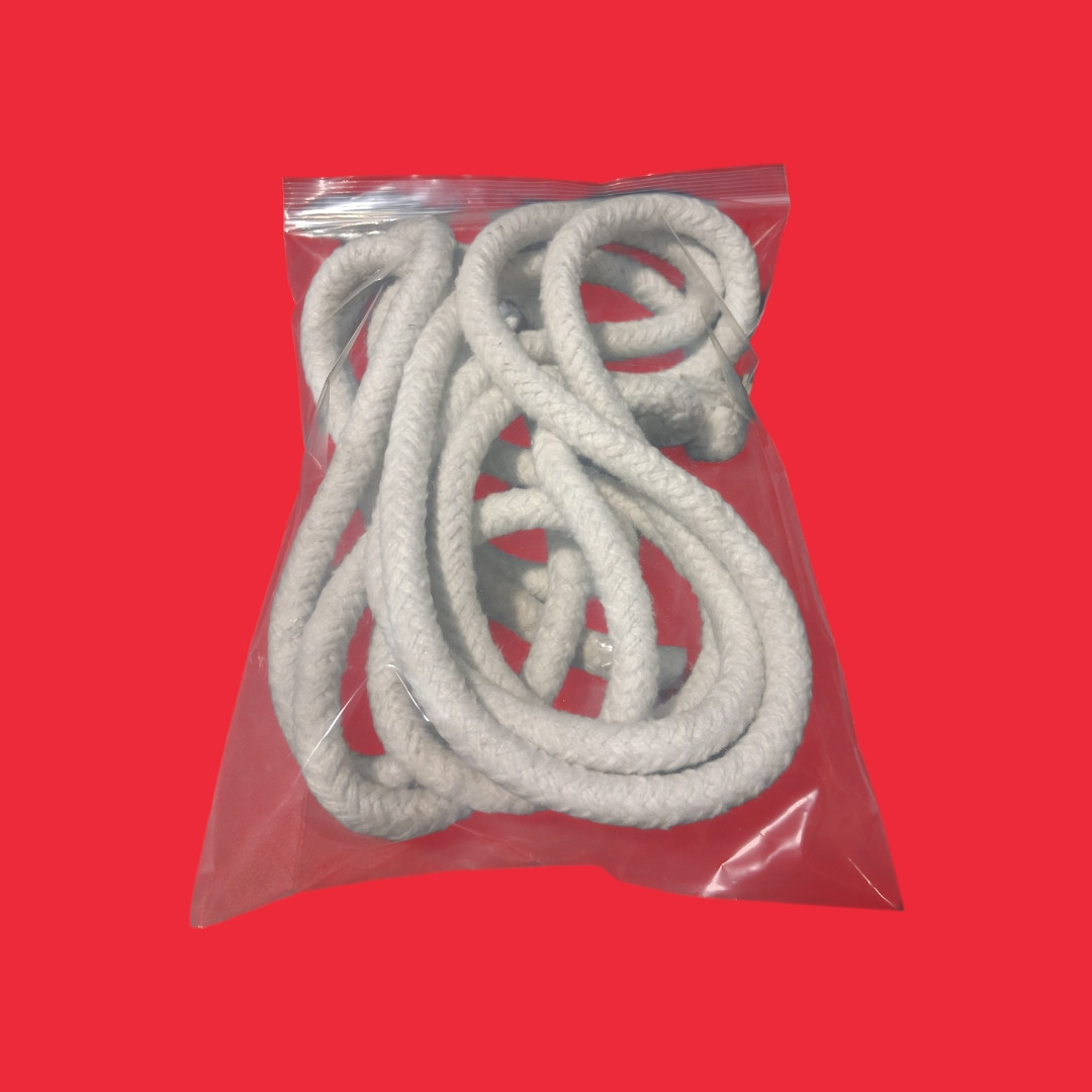Taofibre 1/2" Ceramic Fiber Round Braided Rope - 14.5' Ft Long