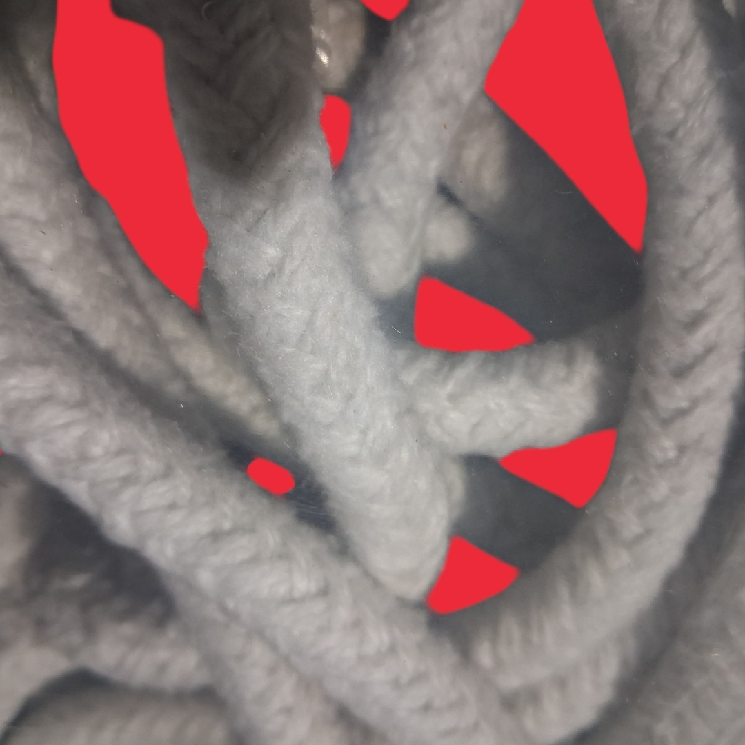 Taofibre 1/2" Ceramic Fiber Round Braided Rope - 14.5' Ft Long