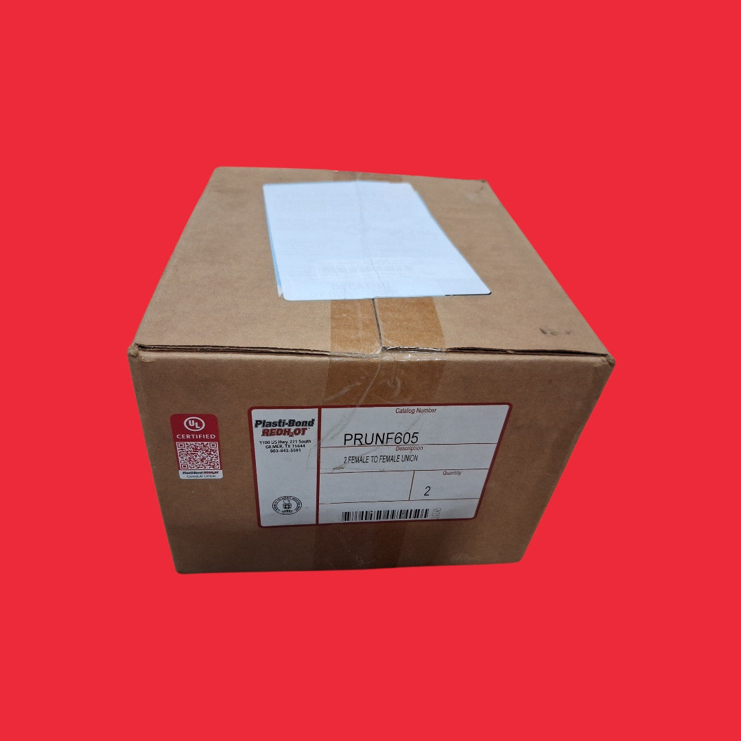 Plasti-Bond Redh2ot PRUNF605 2" Female-to-Female (F/F) UNF Union- Box of 2