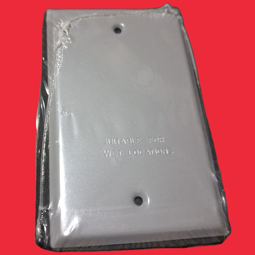 BWF BC-1V 1-Gang Weatherproof Blank Cover- Box of 37