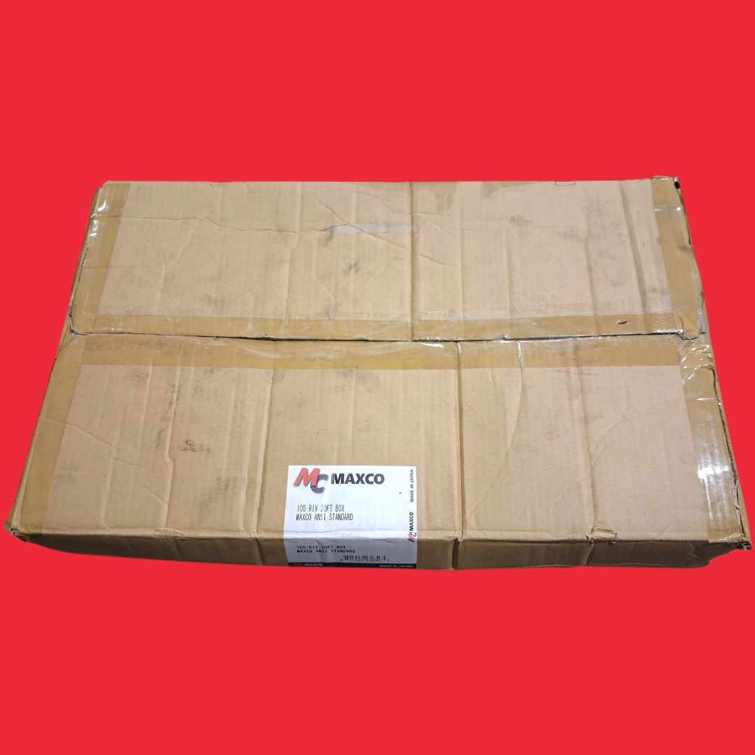 MAXCO ANSI Standard #100  1-1/4" Pitch Riveted Industrial Roller Chain 20FT. Length