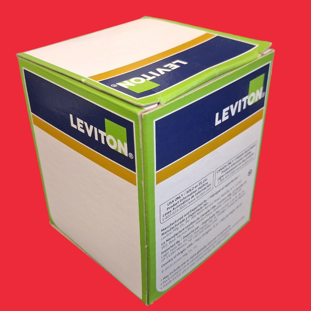 Leviton 2325 20 Amp, 250 Volt, Flanged Inlet Locking Receptacle, Industrial Grade