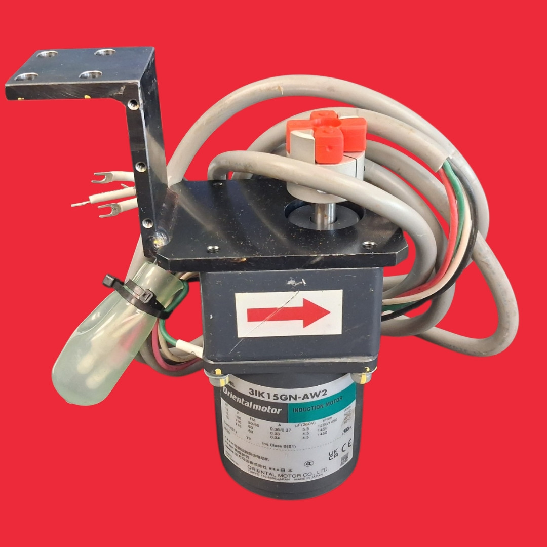 Oriental Motor Single-Phase AC Induction Gear Motor Assembly- 3IK15GN-AW2 / 3GN30K