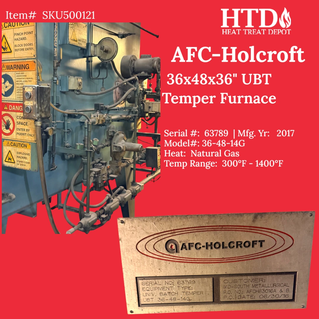 AFC-Holcroft 36x48x36 UBT Temper Furnace- 2017