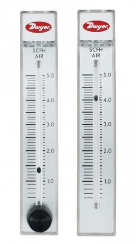 Dwyer RMA-3-SSV Flow Meter, 2" Scale, 0.2-2 SCFH Air, SS Valve