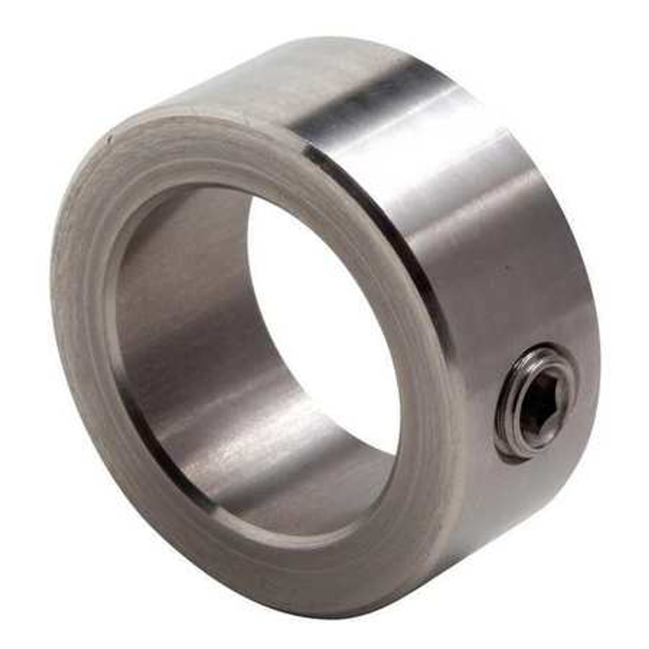 Dayton 1L636 Shaft Collar, Set Screw, 1Pc, 1/2 In, SS, Width: 7/16 in