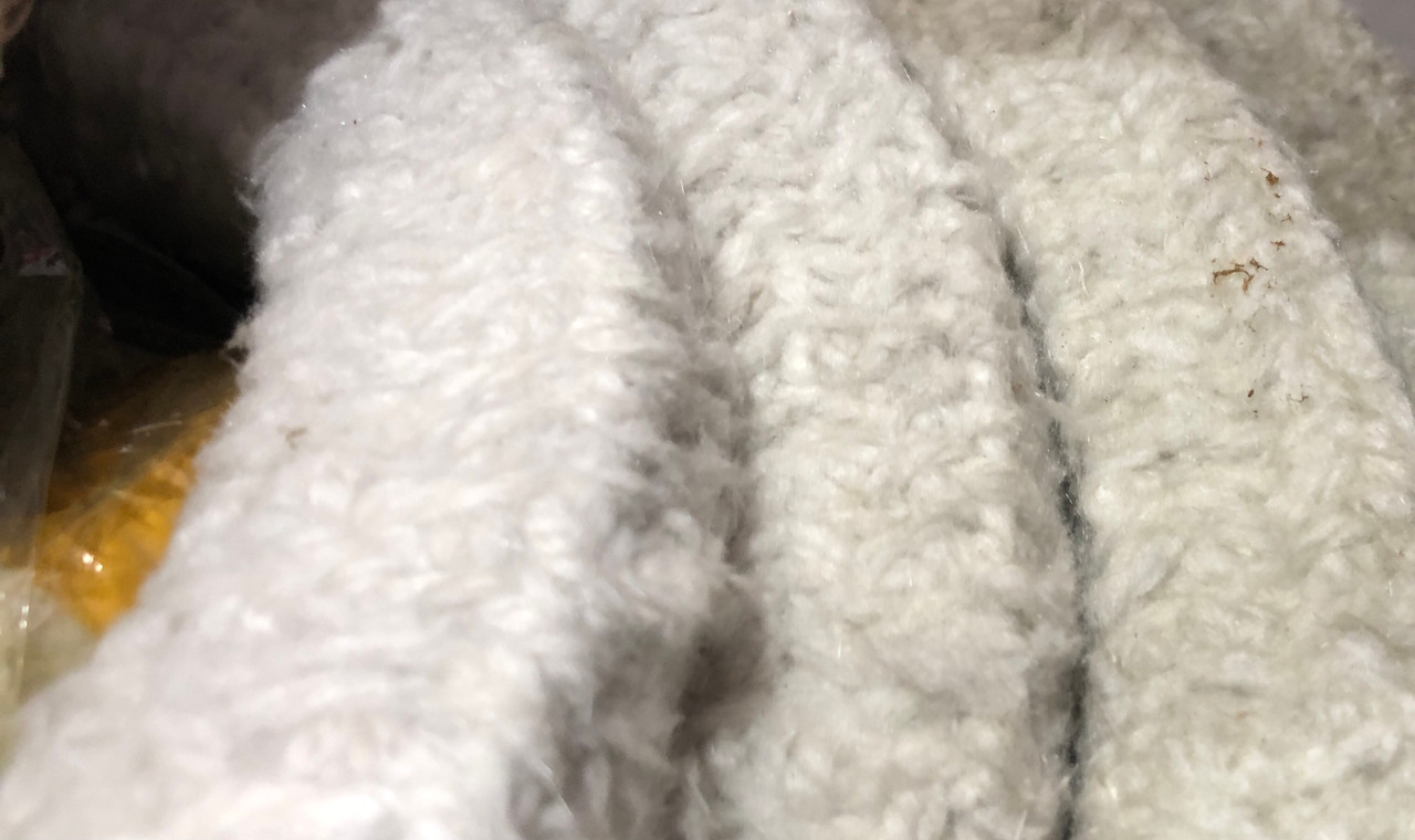 1.25" Square Braided Ceramic Fiber Rope - 30' Long