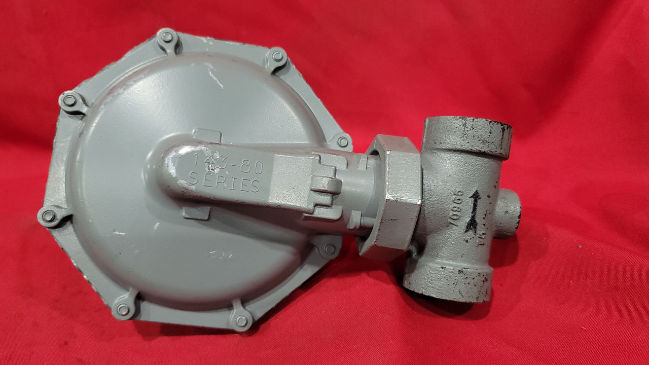 Sensus 143-80-2 (12" W.C. to 1 PSI) Orange Spring Gas Regulator