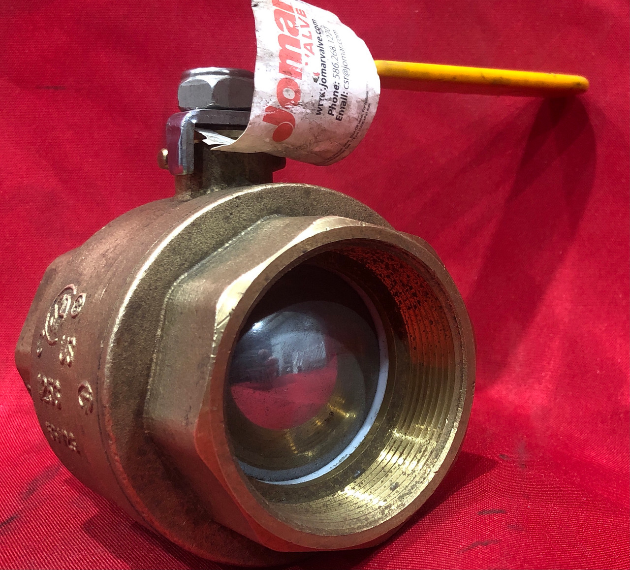 Jomar Valve JF-100T Brass Ball Valve, 2"NPT - Part #: 100-108