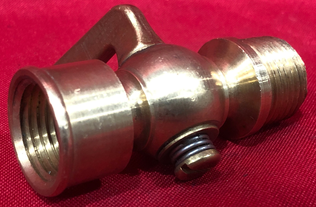 Jones Stephens 1/4" Tee Air Cock, MNPT x FNPT - 414004