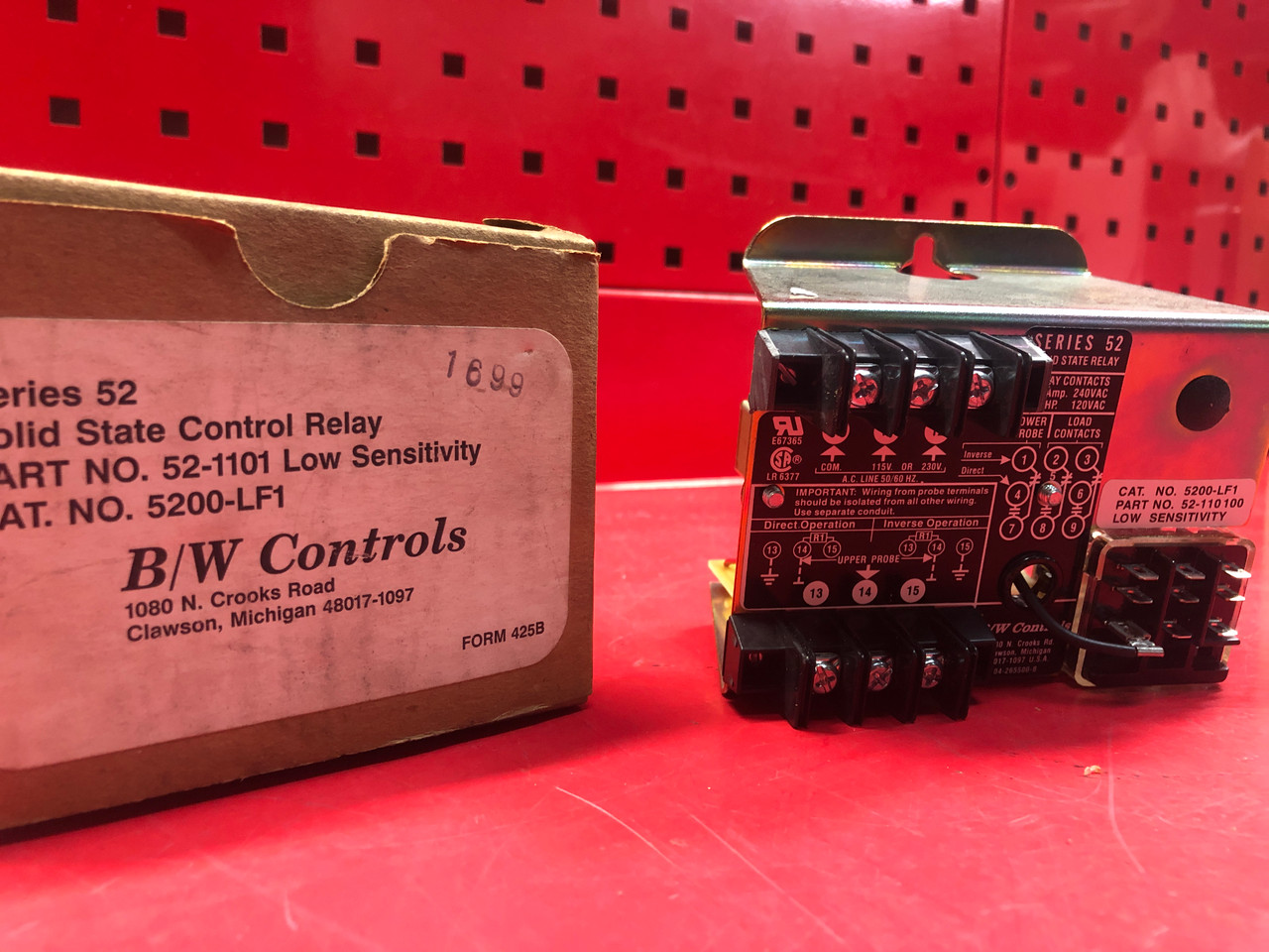 B/W Controls 52-1101 Solid State Control Relay