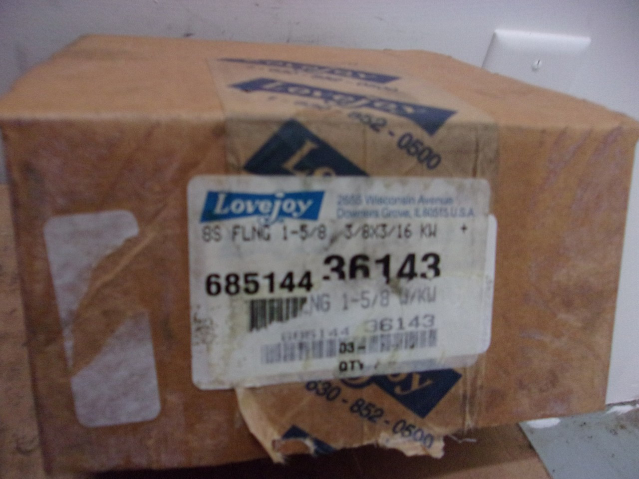 Lovejoy Sleeve Coupling Flange 36143, 8S, Bore 1-5/8"