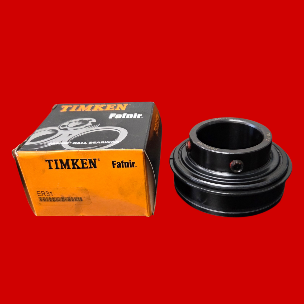 Timken (Fafnir) ER31 Ball Insert Bearing - Round Bore, 1.9375 in ID, 3.5433 in O