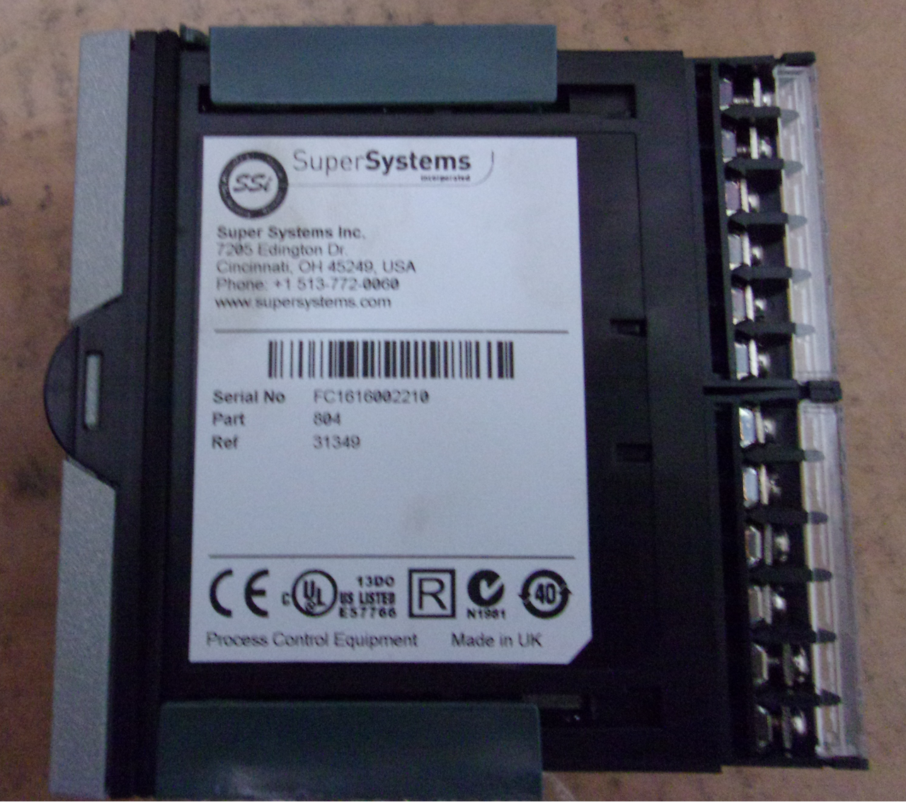 SSI Super Systems 804 Temperature Controller 31349