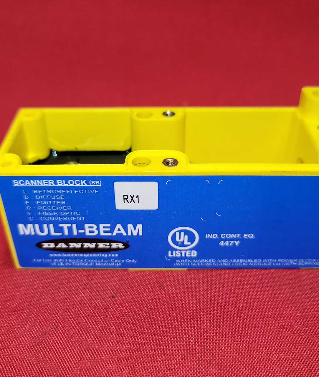 Banner RX1 Photoelectric Scanner Block 