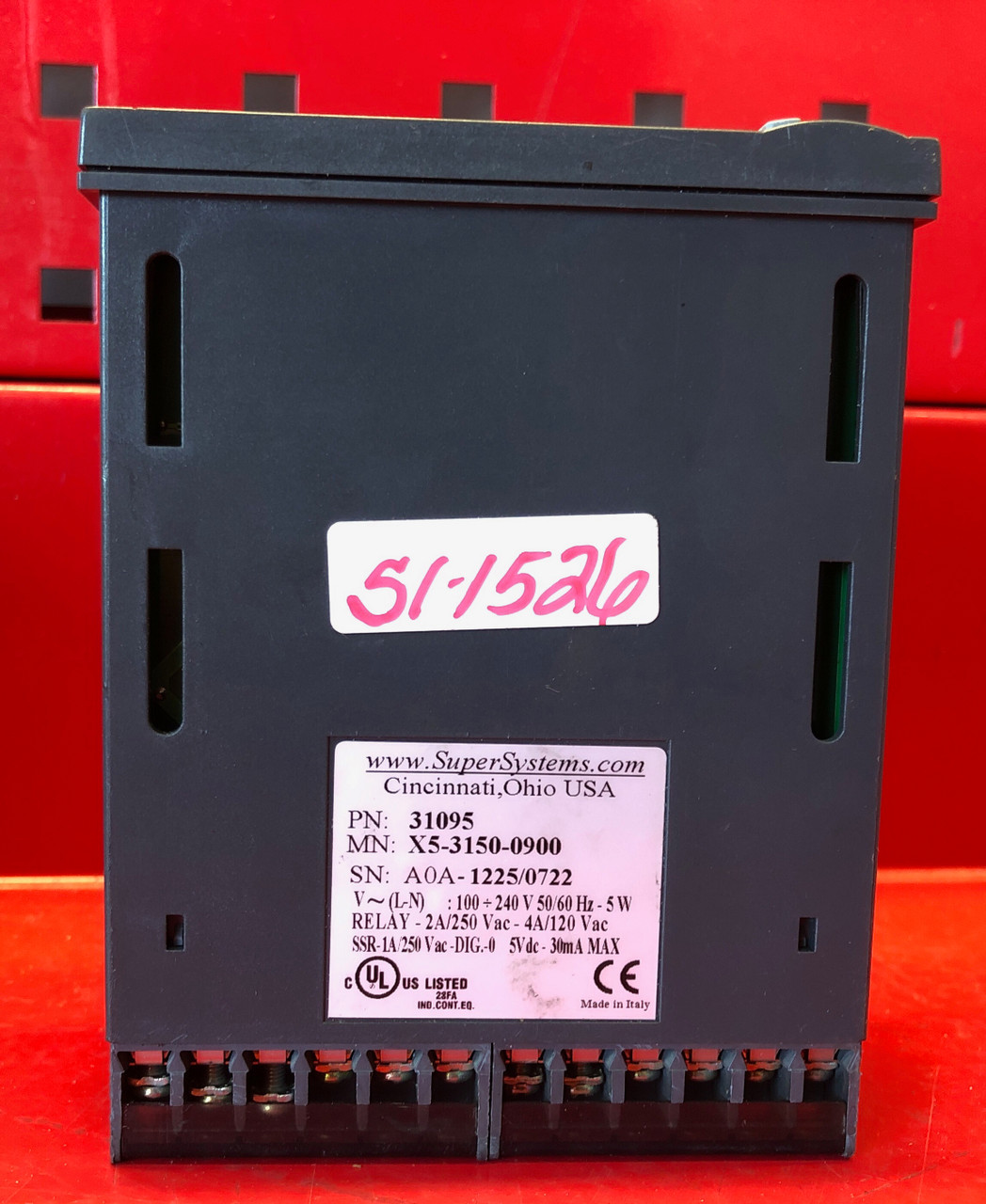 SSI Super Systems X5 Temperature Controller - Part#: 31095