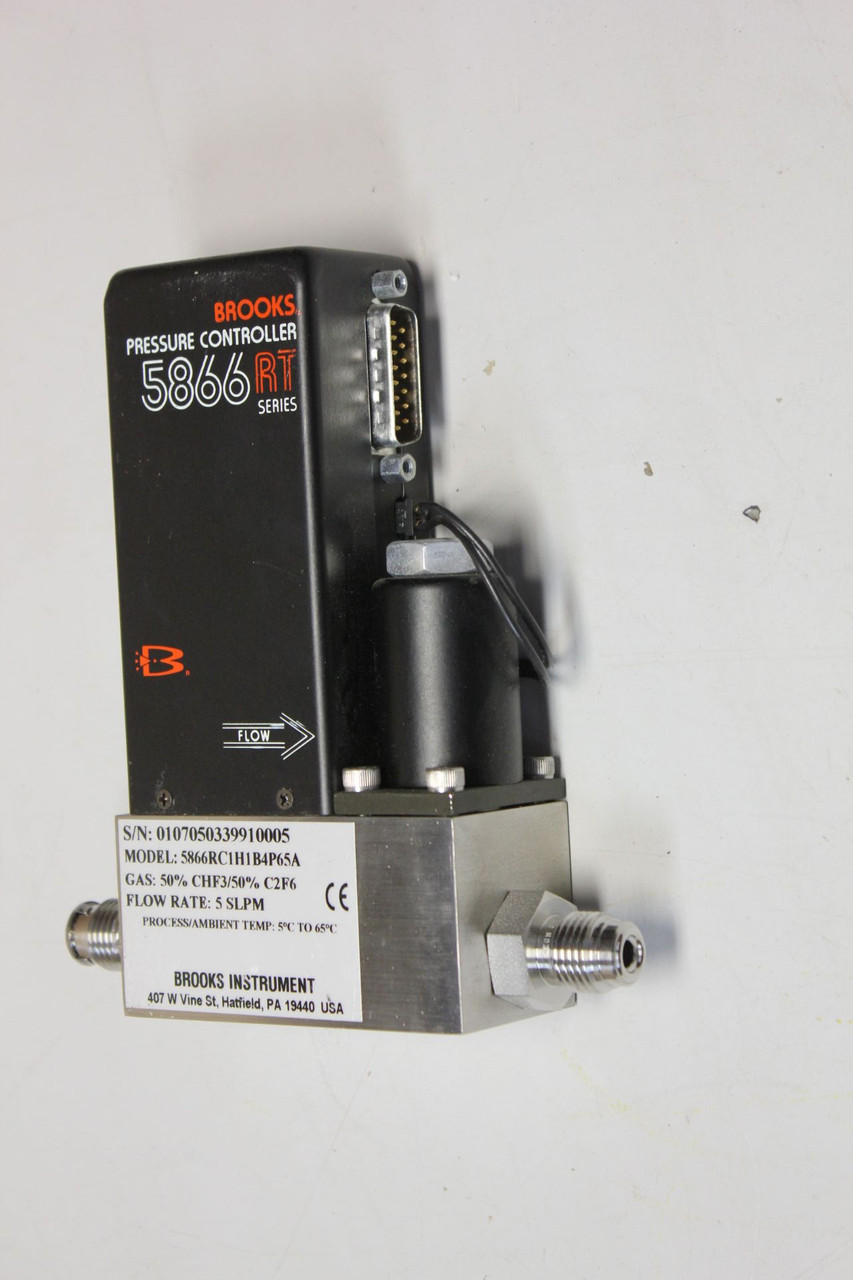 BROOKS 5866 RT PRESSURE CONTROLLER FLOW METER - 5866RC1H1B4P65A