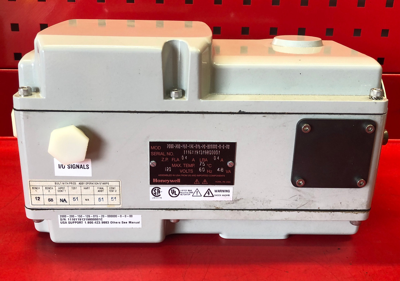 Honeywell 2000-200-150-126-015-20-000000-0-0-00 Herculine Basic Actuator Motor
