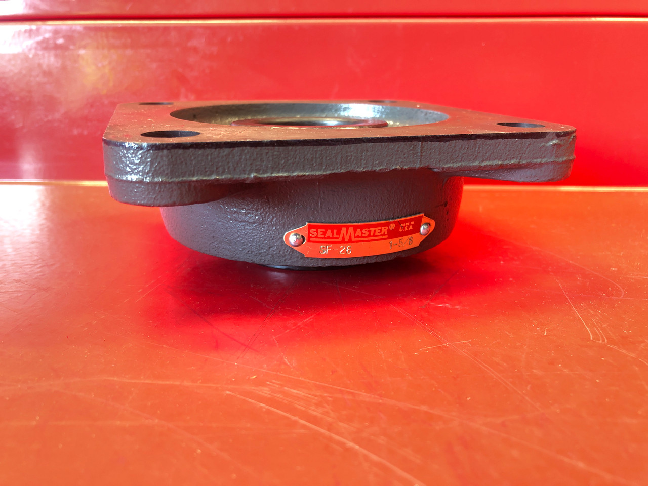 Sealmaster SF-26 Flange Bearing, 4-Bolt, Ball, 1-5/8" Bore