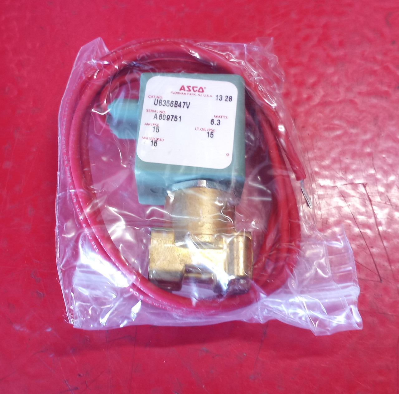 Asco U8356B47V Solenoid Valve (15/15/15 PSI)