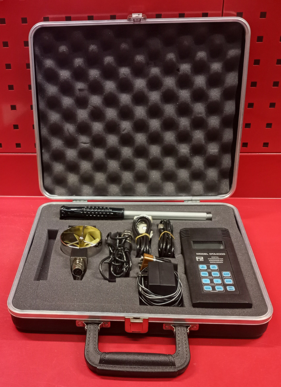 Pacer Industries Model DTA4000 Anemometer - Thermometer/Data Logger