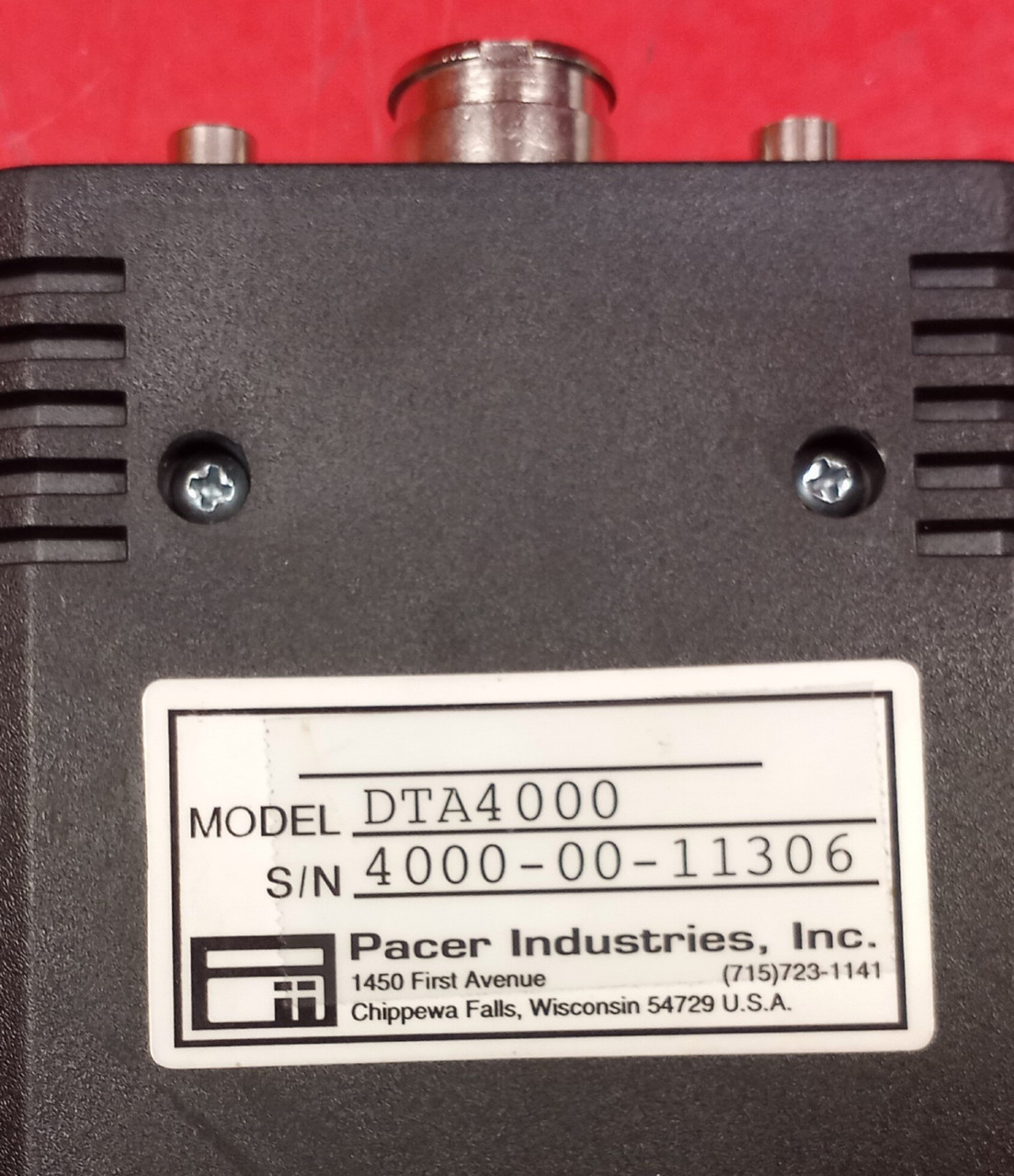 Pacer Industries Model DTA4000 Anemometer - Thermometer/Data Logger