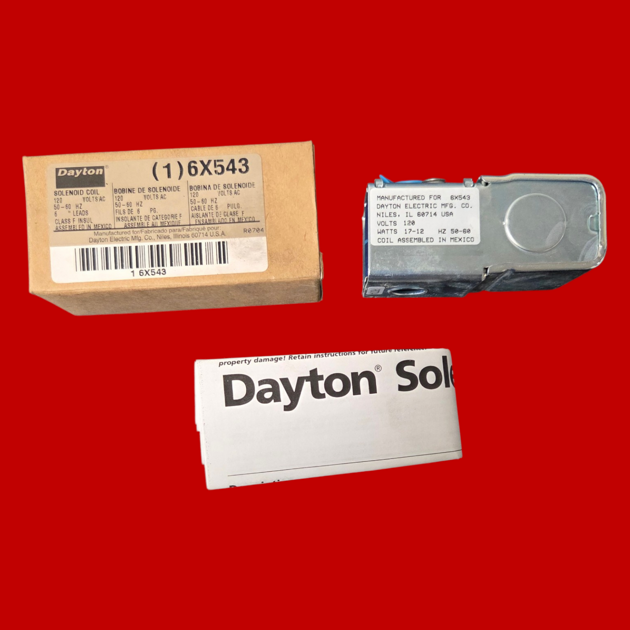 Dayton 6X543 Solenoid Coil