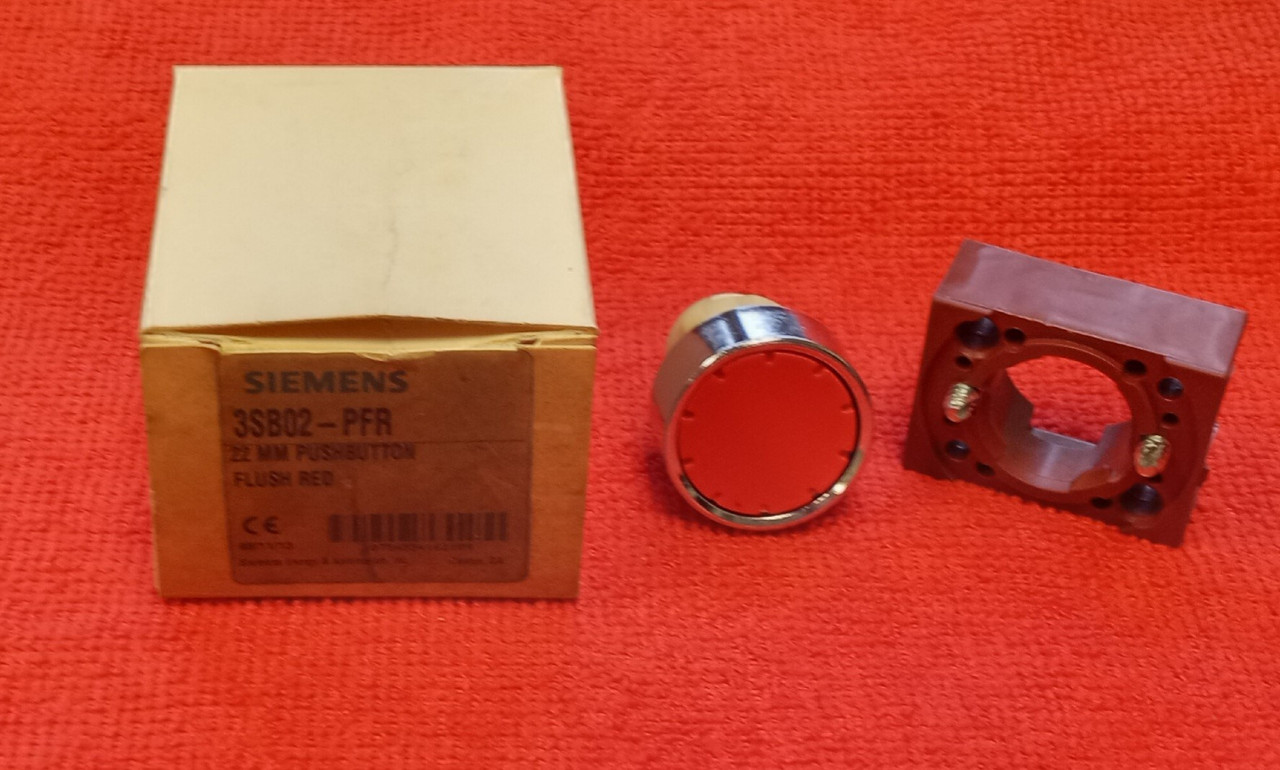 Siemens 3SB02-PFR Flush Red Pushbutton