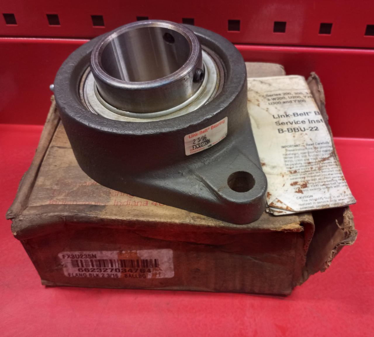 Link Belt FX3U235N 2-3/16 Flange Ball Bearing