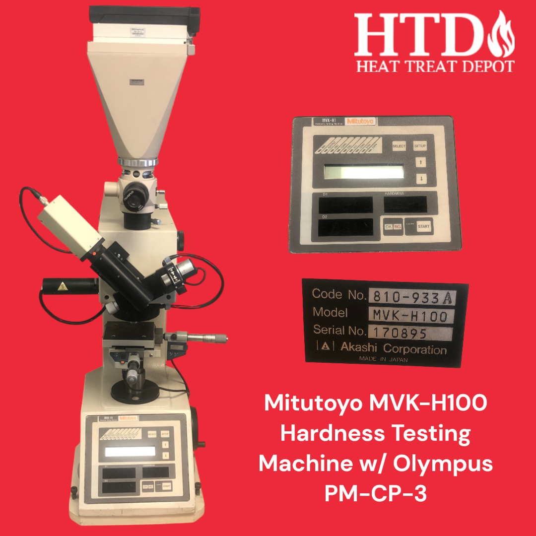Mitutoyo MVK-H100 Hardness Testing Machine w/ Olympus PM-CP-3