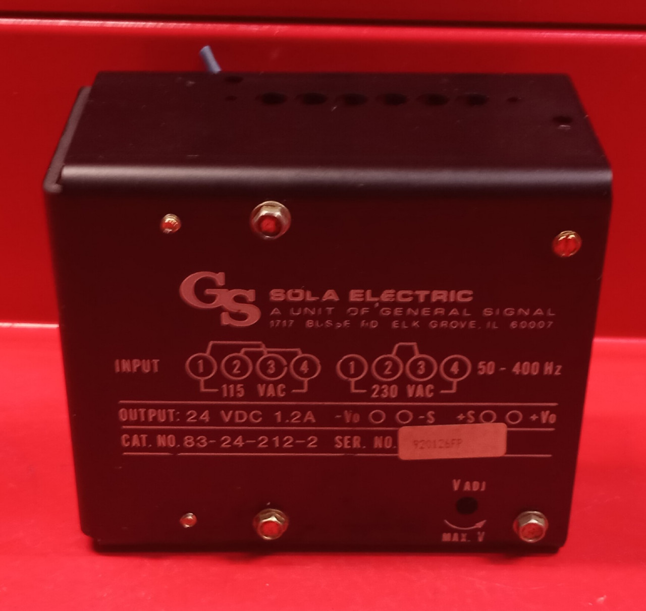 Sola Electric 83-24-212-2 Power Supply