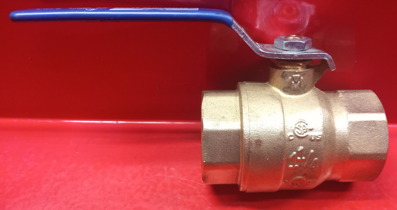 Milwaukee Valve BA-475B 1-1/4" Two-Piece Brass Ball Valve