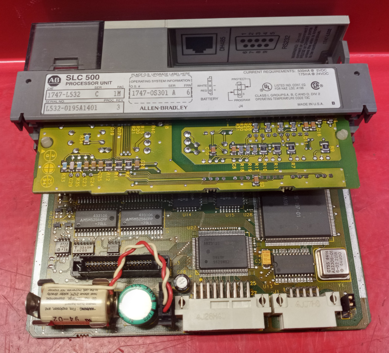 Allen Bradley 1747-L532 Series C SLC 500 Controller Processor Unit