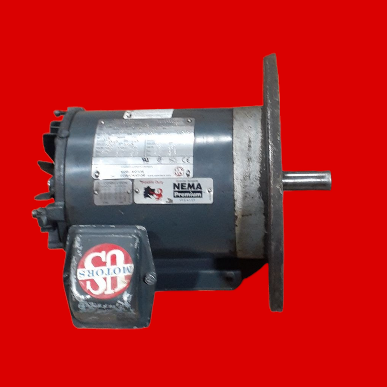 Nidec Electric Motor, Missing Fan Guard, H2P2D