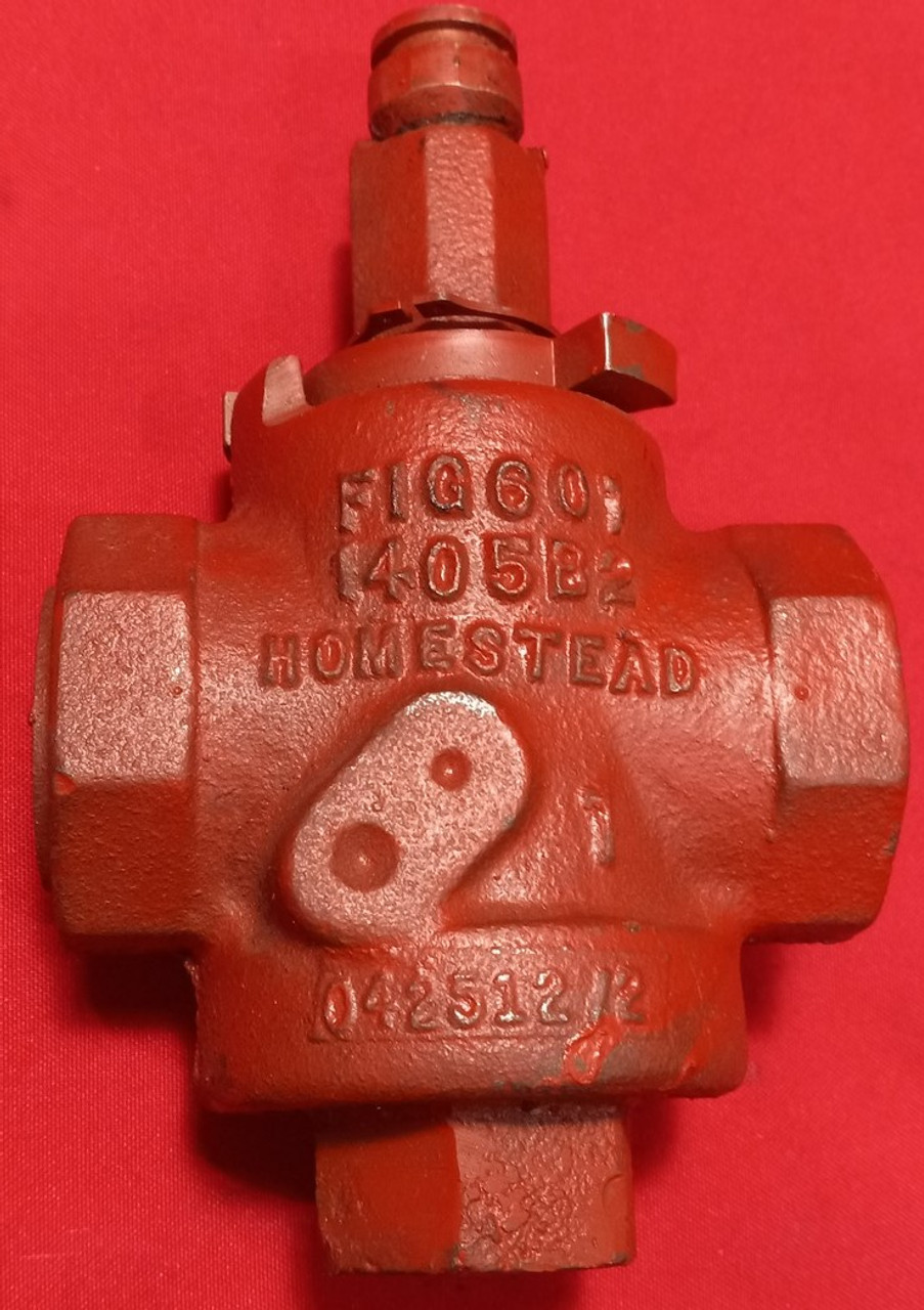 Homestead® 0601009010 601 1" Lubricated Plug Valve 