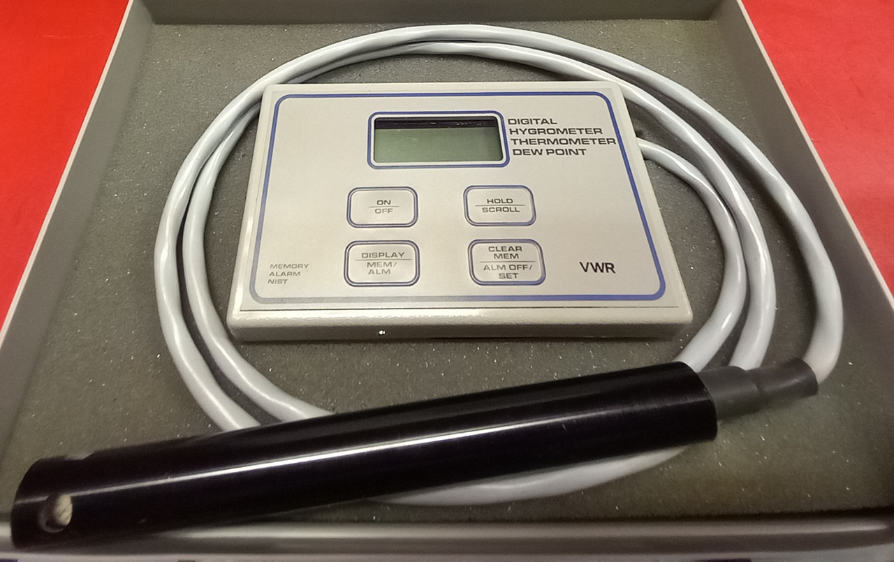 VWR 975921 Digital Hygrometer Thermometer Dew Point