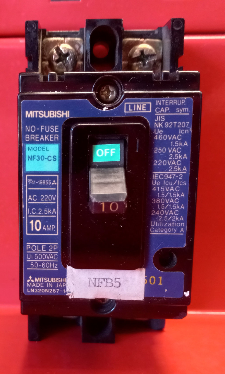 Mitsubishi NF30-CS 10 AMP No-Fuse Breaker