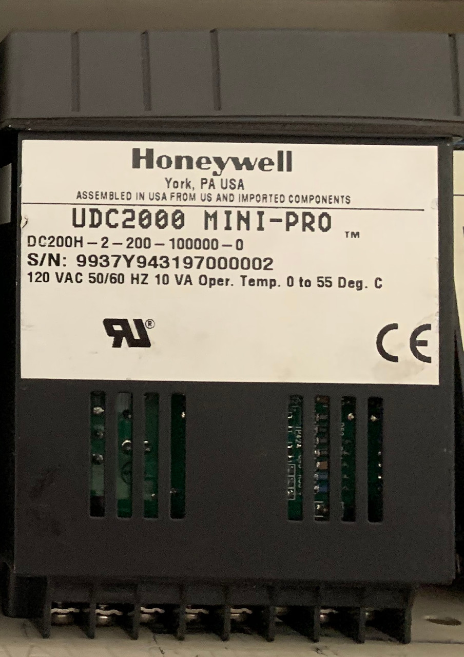 Honeywell UDC2000 Mini-Pro Temperature Controller (DC-200H-2-200-100000-0)