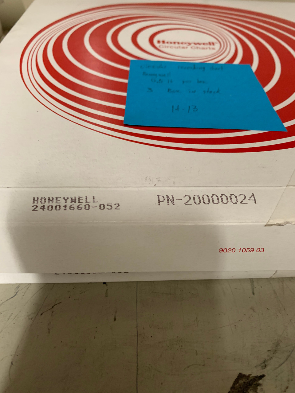 Honeywell 24001660-052 Ink Writing Circular Chart