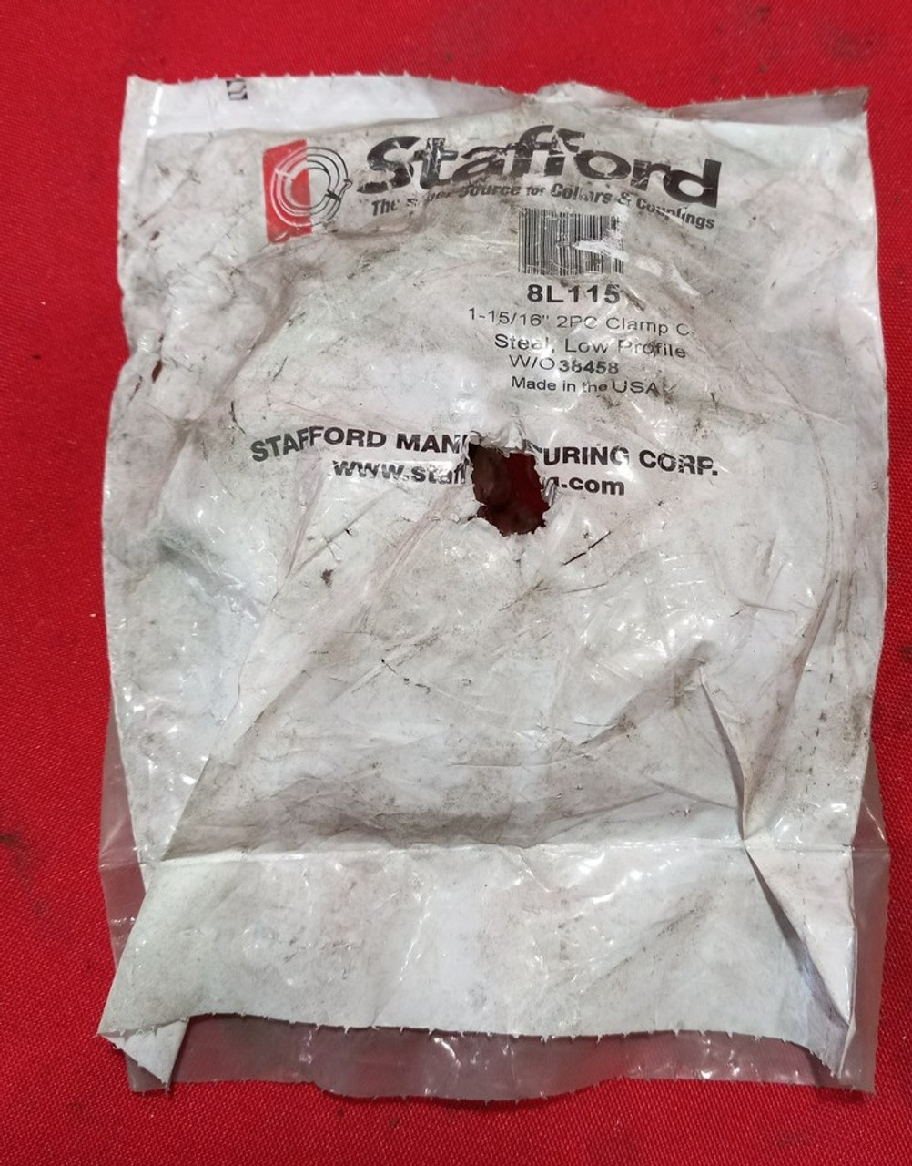 Stafford 8L115, 1-15/16" Two-Piece, Split, Clamp-Type Shaft Collar