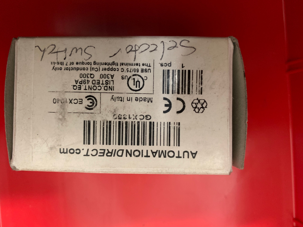 Automation Direct GCX1350 Selector Switch