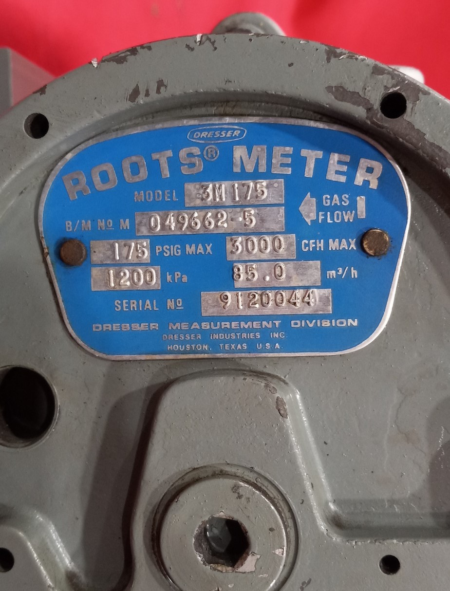 Dresser Roots 3M175 Gas Flow Meter