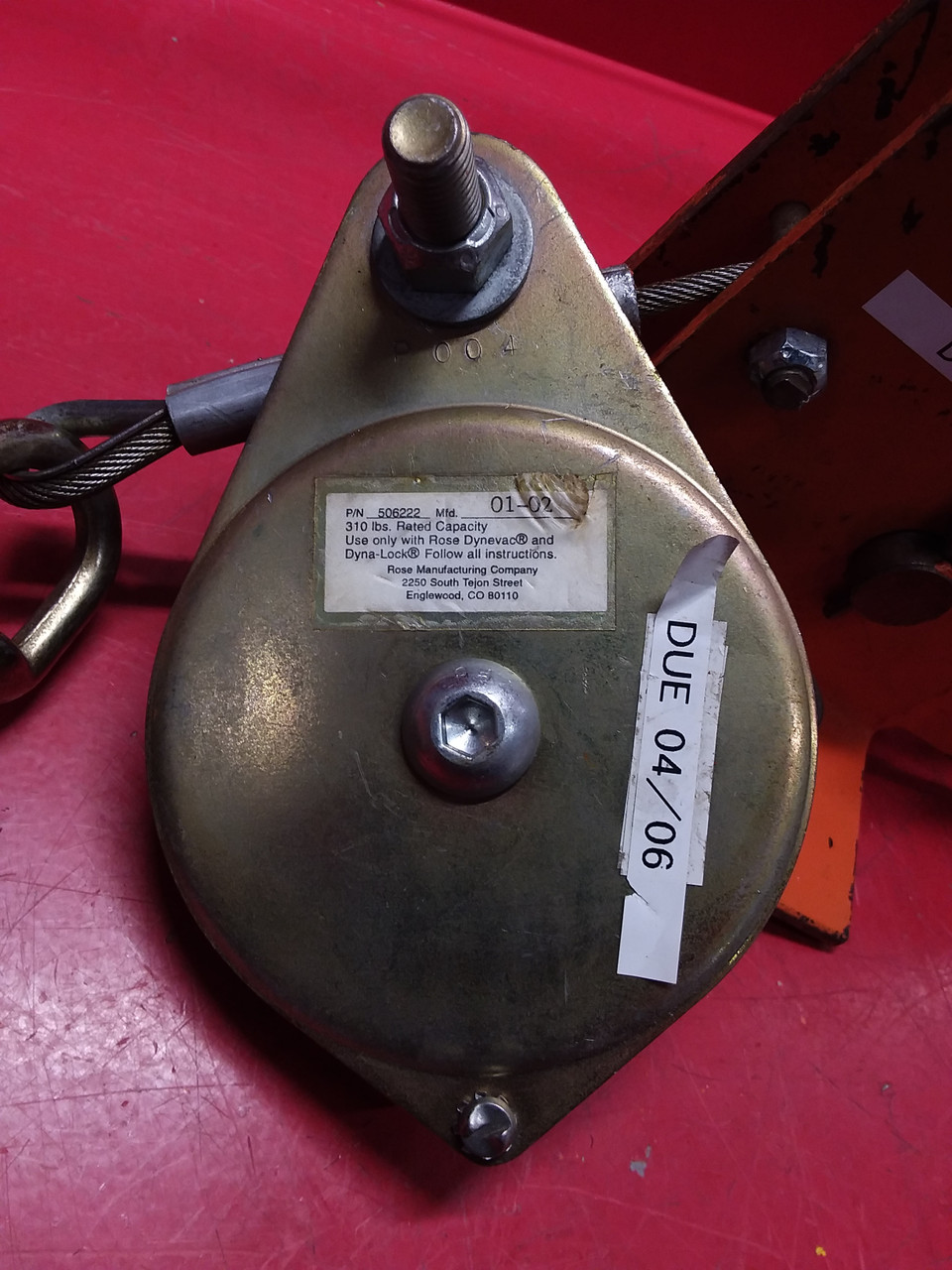 MSA 10011744 Lynx Self-Retracting Lanyard with Emergency Rescuer