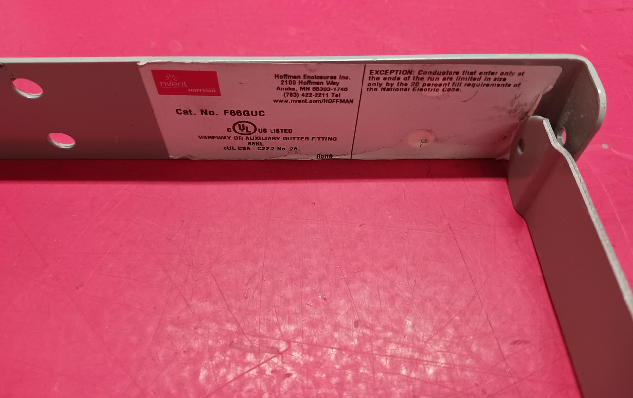 Hoffman F66GUC Universal U-Connector for Lay In Wireway, fits 6.00x6.00, Gray, M
