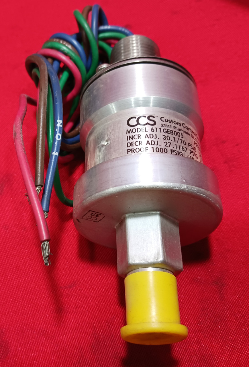 Custom Controls Sensors Inc. 611GE8005 Pressure Switch